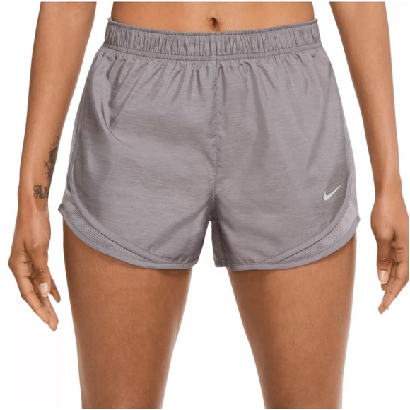 🆕 Nike Women's Tempo Dry Core 3" Running Shorts color Gray and light gray - Picture 1 of 9